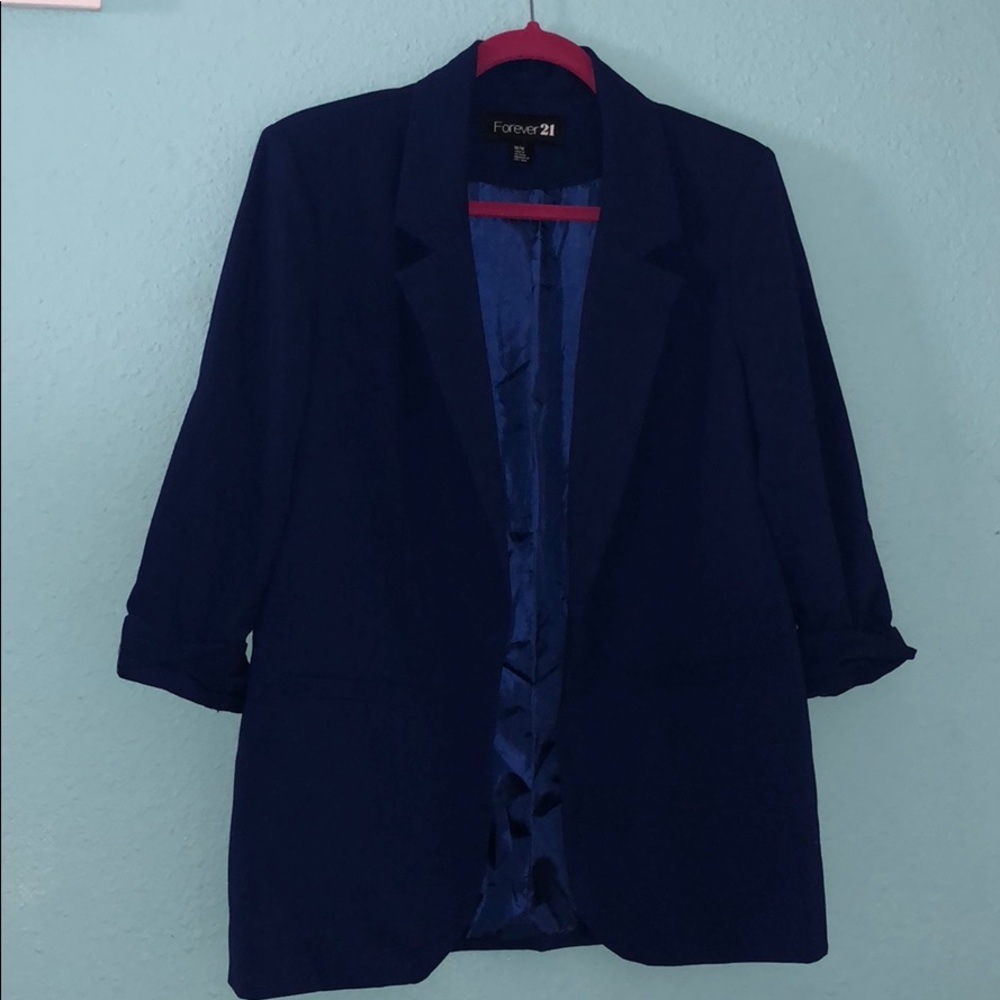 Navy Longline Blazer